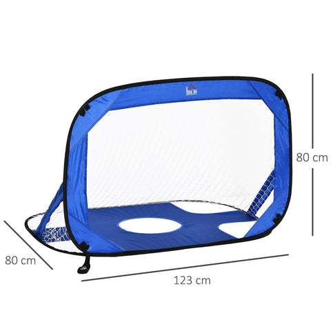 Rootz Voetbaldoelen Pop Up - Blauw - Glasvezel, Stof, Plastic - 48,42 cm x 31,49 cm x 31,49 cm