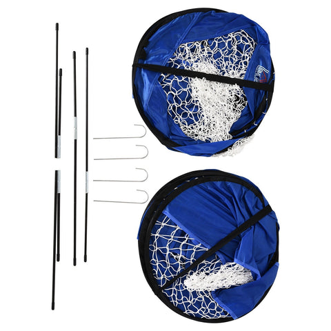 Rootz Voetbaldoelen Pop Up - Blauw - Glasvezel, Stof, Plastic - 48,42 cm x 31,49 cm x 31,49 cm
