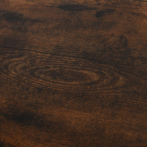 Rootz Standing Shelf Bookcase - Brown, Black - Engineered Wood, Steel - 39.37cm x 12.59cm x 36.22cm