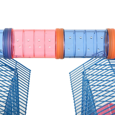 Rootz Hamsterkooi - Blauw - Metaal, Pp, Ps - 18,5 cm x 11,81 cm x 23,22 cm