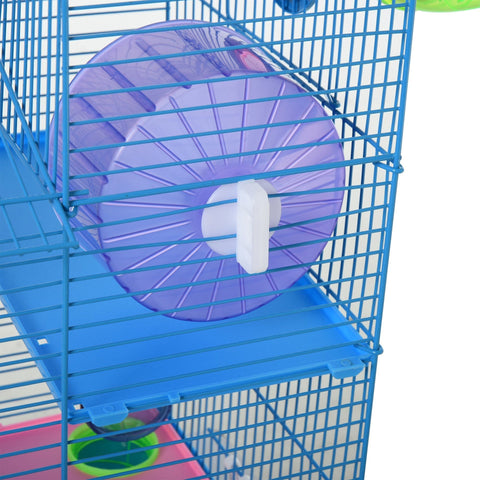Rootz Hamsterkooi - Blauw - Metaal, Pp, Ps - 18,5 cm x 11,81 cm x 23,22 cm