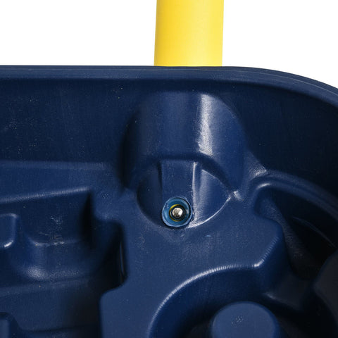 Rootz Badminton Net With Stand - Yellow, Blue - Plastic - 110.23 cm x 12.99 cm x 61.81 cm