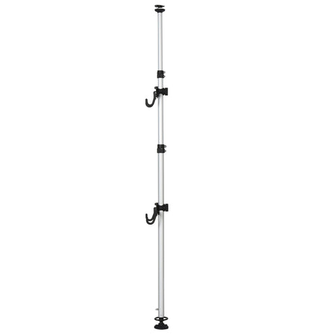 Rootz Fietshouder - Zilver - Aluminiumlegering, IJzer, Nylon - 4.72cm x 4.72cm x 157.48cm