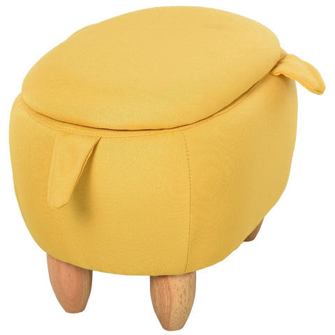 Rootz Stool for Children - Yellow - Fabric, Rubber - 24.4 cm x 13.77 cm x 14.17 cm