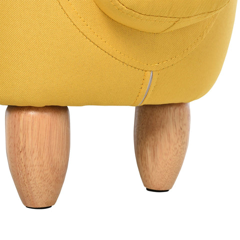 Rootz Stool for Children - Yellow - Fabric, Rubber - 24.4 cm x 13.77 cm x 14.17 cm