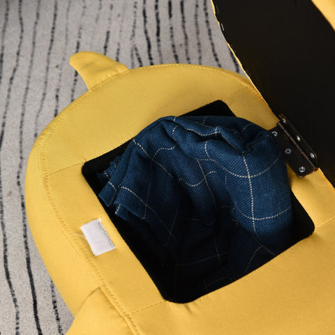 Rootz Stool for Children - Yellow - Fabric, Rubber - 24.4 cm x 13.77 cm x 14.17 cm