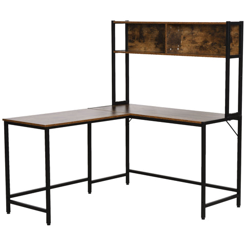 Rootz Corner Desk - Black - Chipboard, Metal - 55.11 cm x 49.21 cm x 58.66 cm
