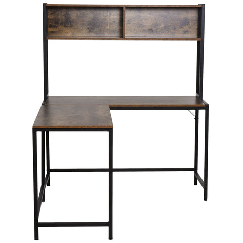 Rootz Corner Desk - Black - Chipboard, Metal - 55.11 cm x 49.21 cm x 58.66 cm
