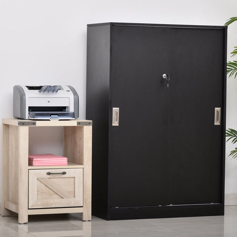 Rootz Archiefkast - Zwart - Spaanplaat - 31,49 cm x 15,74 cm x 47,24 cm