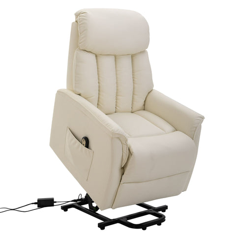 Rootz Stand-up Aid Chair - Beige - Pu, Foam, Staal - 31,49 cm x 37 cm x 40,94 cm