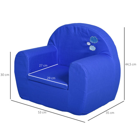 Rootz High Chair - Blue - Cotton, Foam - 20.86 cm x 13.77 cm x 17.51 cm