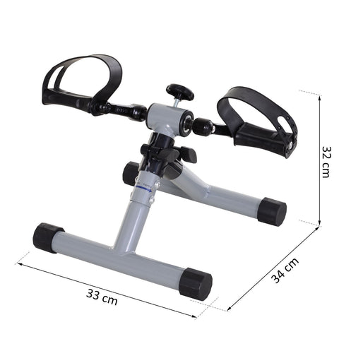 Rootz Mini Hometrainer Fietspedaal - Zilver, Grijs - Staal, Tpr - 12.99 cm x 13.38 cm x 12.59 cm