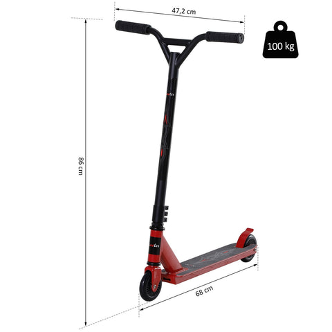 Rootz Scooter - Black, Red - Aluminium, Iron, Pu - 26.77 cm x 18.58 cm x 33.85 cm