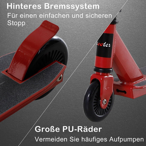Rootz Scooter - Black, Red - Aluminium, Iron, Pu - 26.77 cm x 18.58 cm x 33.85 cm