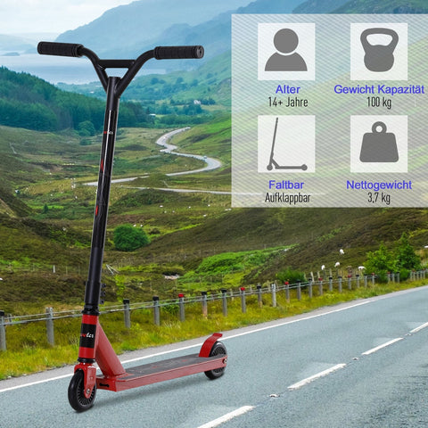 Rootz Scooter - Black, Red - Aluminium, Iron, Pu - 26.77 cm x 18.58 cm x 33.85 cm