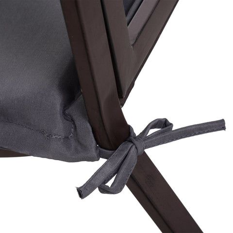 Rootz Bench Pad Set - Grijs - Polyester, Schuim - 47.24 cm x 19.68 cm x 1.96 cm