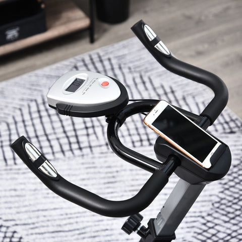 Rootz Spinning Bike Exercise - Black - Steel, Abs - 47.24cm x 18.5cm x 46.03cm