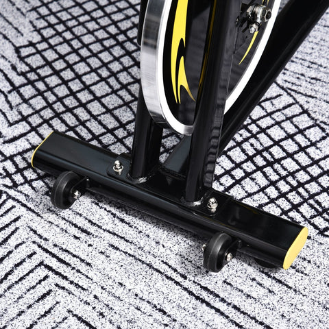 Rootz Spinning Bike Exercise - Black - Steel, Abs - 47.24cm x 18.5cm x 46.03cm