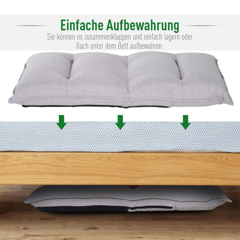 Rootz Andre Vijver Sitzkissen – Grau – Leinen, Schaumstoff, Stahl – 21,65 cm x 17,71 cm x 26,37 cm