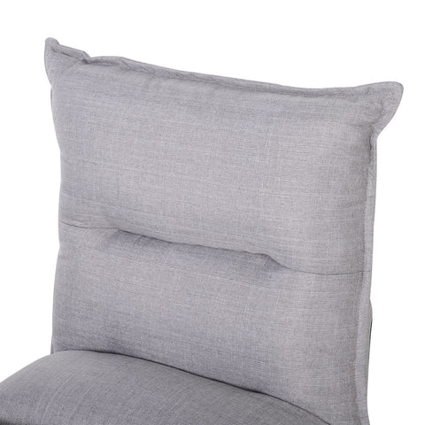 Rootz Andre Vijver Sitzkissen – Grau – Leinen, Schaumstoff, Stahl – 21,65 cm x 17,71 cm x 26,37 cm