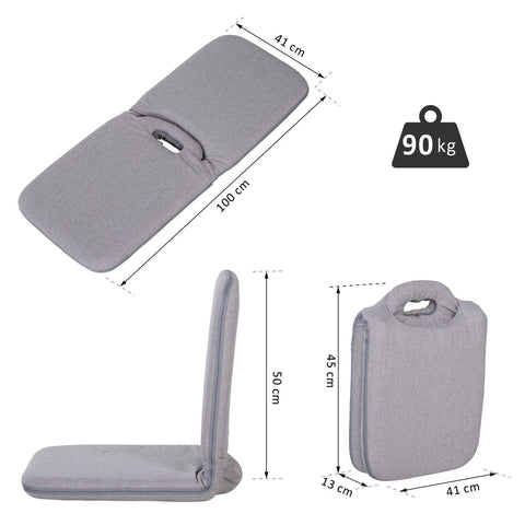 Rootz Seat Cushion - Gray - Linen, Foam, Steel - 16.14 cm x 17.71 cm x 19.68 cm