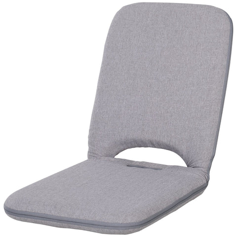 Rootz Seat Cushion - Gray - Linen, Foam, Steel - 16.14 cm x 17.71 cm x 19.68 cm