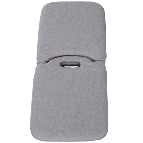 Rootz Seat Cushion - Gray - Linen, Foam, Steel - 16.14 cm x 17.71 cm x 19.68 cm