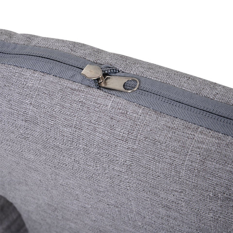 Rootz Seat Cushion - Gray - Linen, Foam, Steel - 16.14 cm x 17.71 cm x 19.68 cm