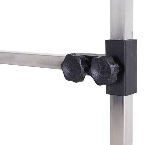 Rootz Animal Care Table - Black - Rubber, Mdf, Metal - 42.12 cm x 23.62 cm x 66.93 cm