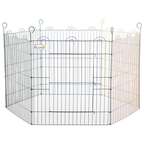 Rootz Puppy Fence - Colorful - Metal - 47.24 cm x 47.24 cm x 23.62 cm