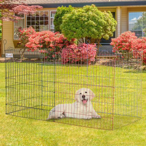 Rootz Puppy Fence - Colorful - Metal - 47.24 cm x 47.24 cm x 23.62 cm
