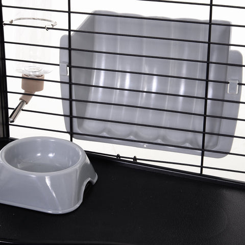 Rootz Knaagdierkooi - Zwart - Metaal, Kunststof - 34,64 cm x 50,59 cm x 22,04 cm