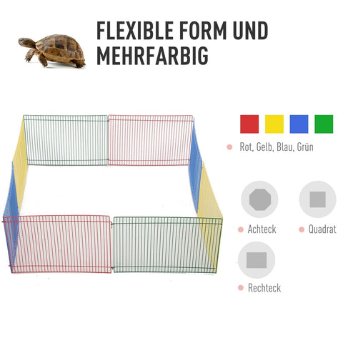 Rootz Animal Fence - Colorful - Metal - 27.16 cm x 27.16 cm x 9.05 cm