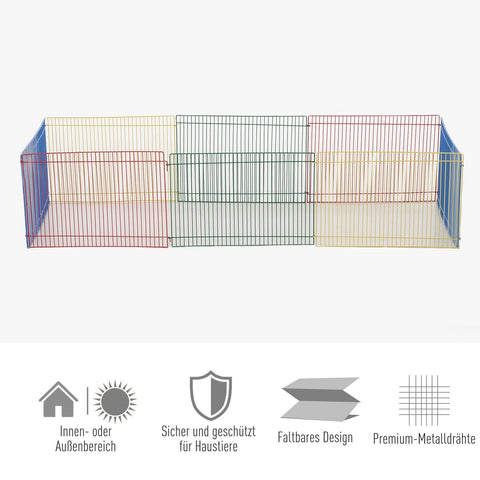 Rootz Animal Fence - Colorful - Metal - 27.16 cm x 27.16 cm x 9.05 cm