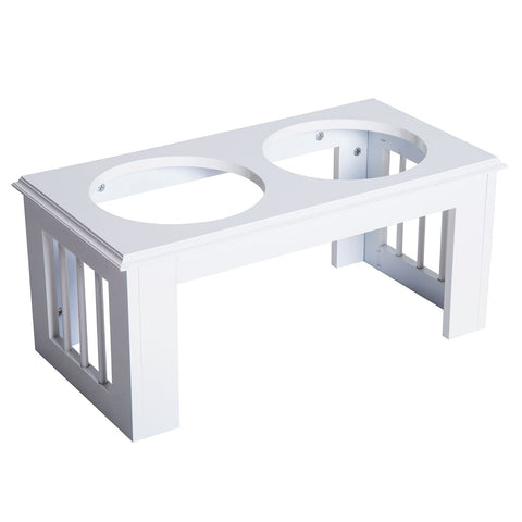 Rootz Feeding Bowl - Wit - Staal, Mdf - 22,99 cm x 12,01 cm x 10 cm