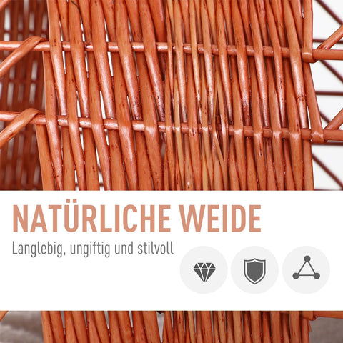 Rootz Cat House - Brown - Rod, Plush, Metal - 16.53 cm x 13.78 cm x 14.57 cm