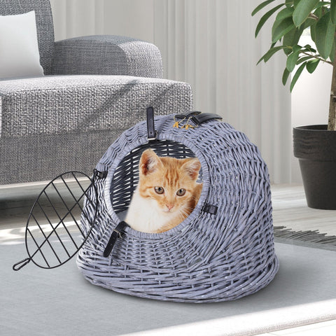 Rootz Cat House - Gray - Rod, Plush, Metal - 18.5 cm x 13.78 cm x 13.78 cm