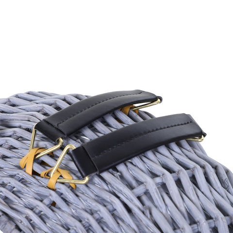 Rootz Cat House - Gray - Rod, Plush, Metal - 18.5 cm x 13.78 cm x 13.78 cm