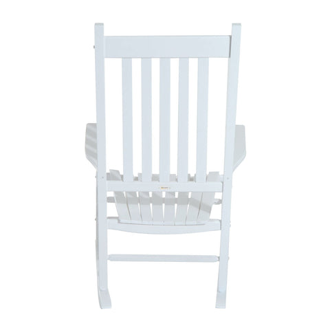 Rootz Rocking Chair - White - Wood - 27.16 cm x 33.85 cm x 45.27 cm