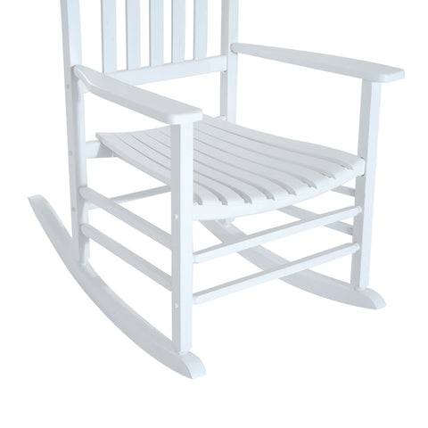 Rootz Rocking Chair - White - Wood - 27.16 cm x 33.85 cm x 45.27 cm