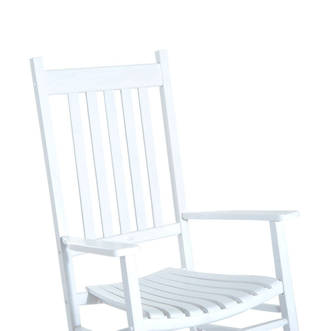Rootz Rocking Chair - White - Wood - 27.16 cm x 33.85 cm x 45.27 cm