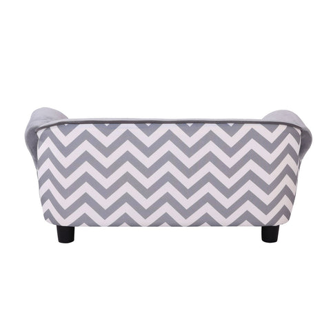 Rootz Dog Sofa - Gray - Wood, Foam, Velvet - 28.93 cm x 16.14 cm x 12.99 cm