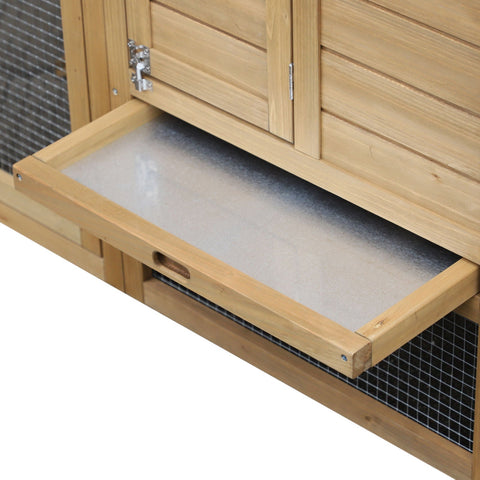 Rootz Kippenhok - Bruin - Dennenhout - 59,25 cm x 21,25 cm x 34,25 cm