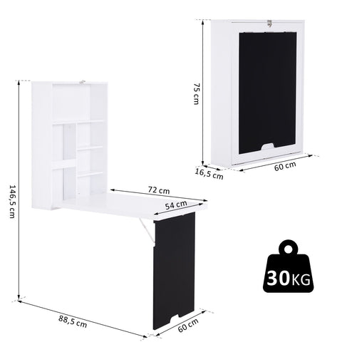 Rootz Console Tafel - Wit - Vervaardigd Hout - 23.62 cm x 6.49 cm x 32.08 cm