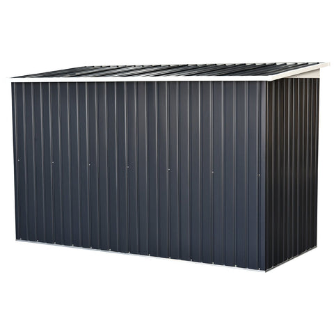 Rootz Tool Shed With Sliding Door - Gray - Steel, Pp Film - 109.05 cm x 51.18 cm x 68.11 cm