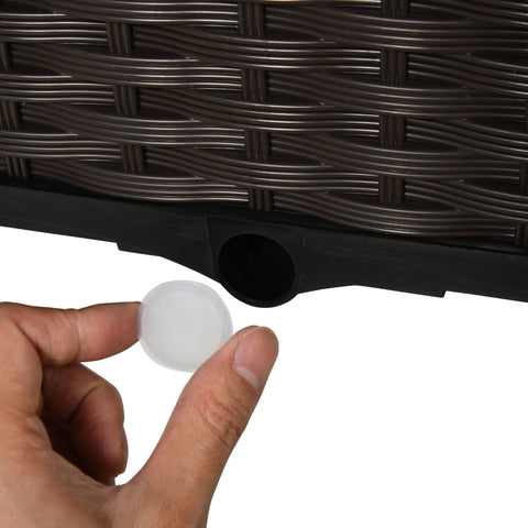 Rootz Garden Bed Raised Bed Planter - Dark Brown - Pp - 15.75 cm x 15.75 cm x 17.32 cm