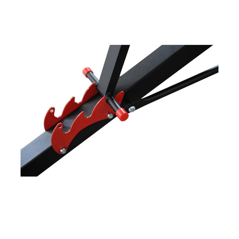 Rootz Halterbank Multifunctioneel - Zwart, Rood - Staal, PVC, Eva - 25,19 cm x 57,48 cm x 28,93 cm