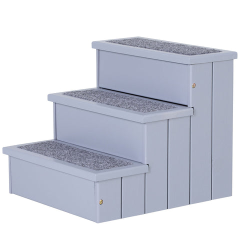 Rootz Hondentrap - Grijs - Hout, Naaldvilt - 15,94 cm x 17,52 cm x 14,96 cm