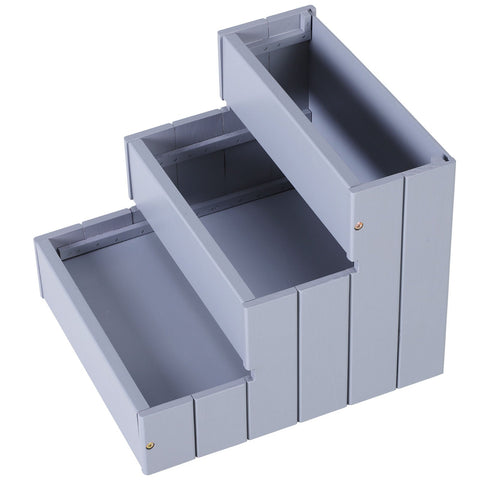 Rootz Hondentrap - Grijs - Hout, Naaldvilt - 15,94 cm x 17,52 cm x 14,96 cm