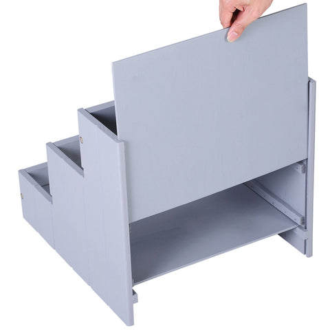 Rootz Hondentrap - Grijs - Hout, Naaldvilt - 15,94 cm x 17,52 cm x 14,96 cm